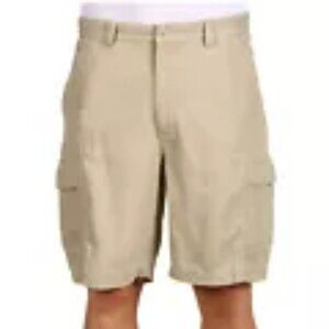 Tommy Bahama Cargo Shorts Relax Key Grip 9.5-inch Tan Flat Front Size 42 #TR808